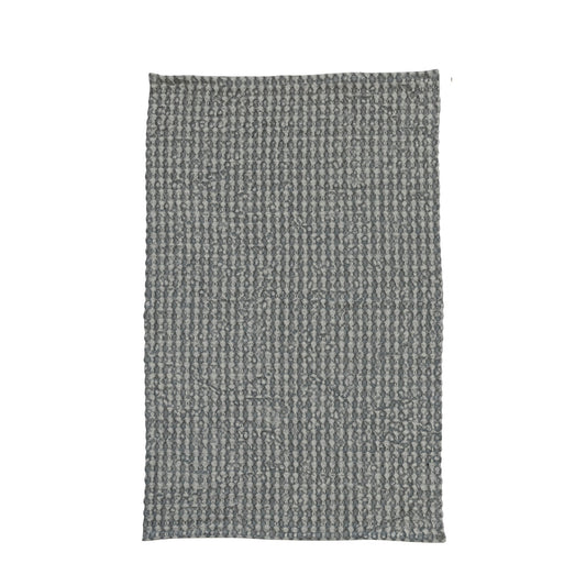 Stonewashed Cotton Waffle Weave Tea Towel