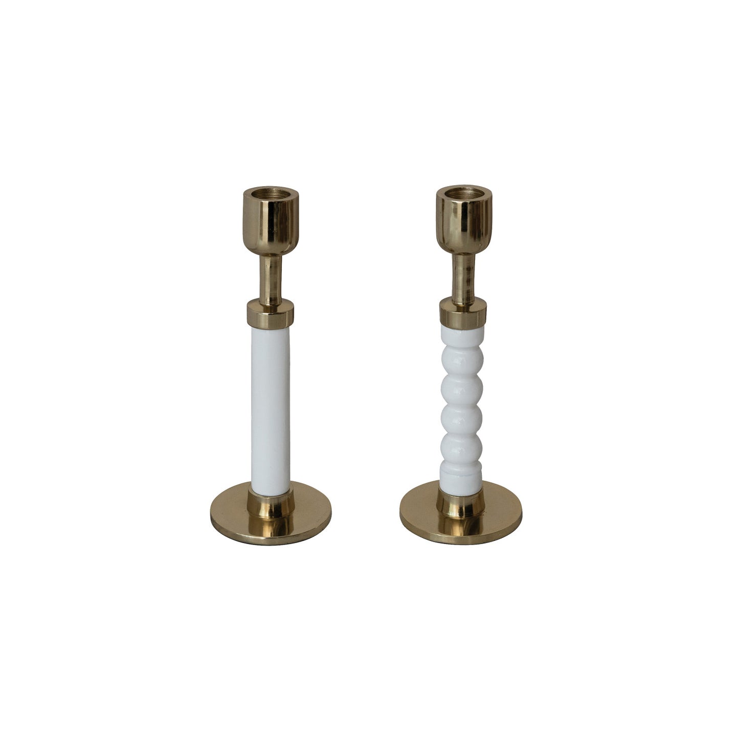 Enameled Cast Aluminum Taper Holder