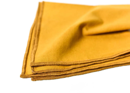 Color Block Brass Napkins - Set of 4