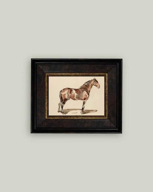 A Bay Horse In The Bridle Wall Art