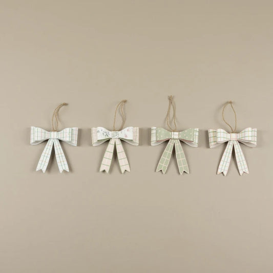 Metal Pastel Plaid Bows