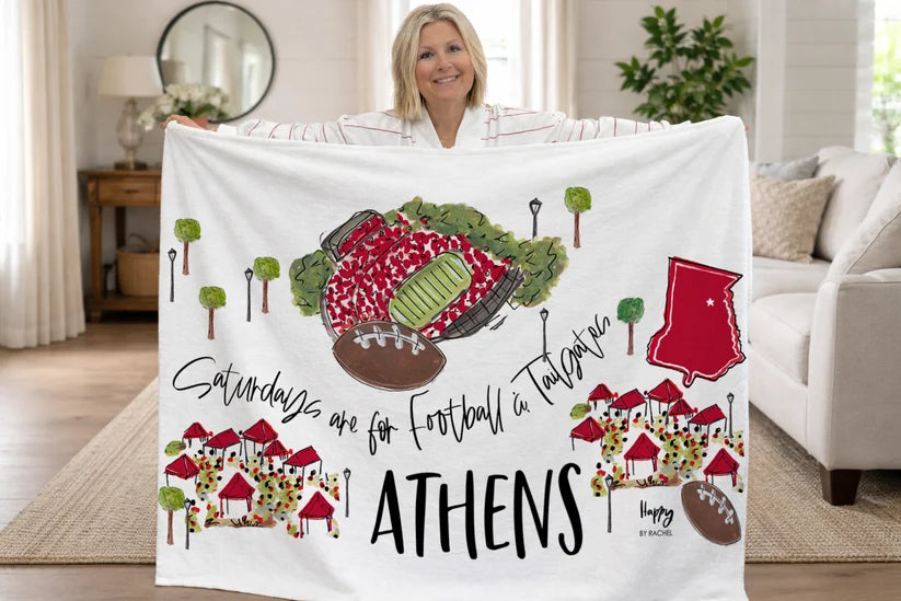Athen Saturday's Game Day Blanket