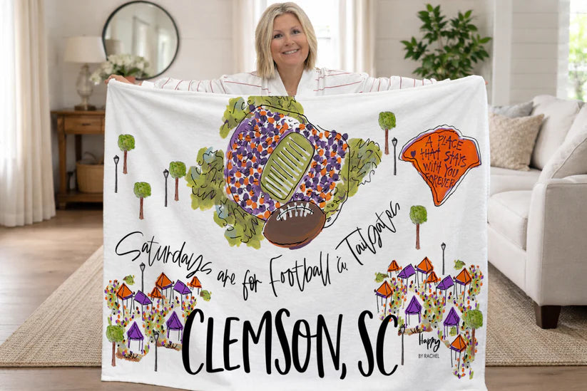 Clemson Saturday's Game Day Blanket