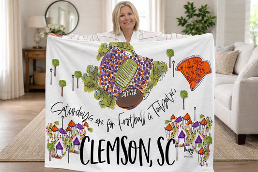 Clemson Saturday's Game Day Blanket