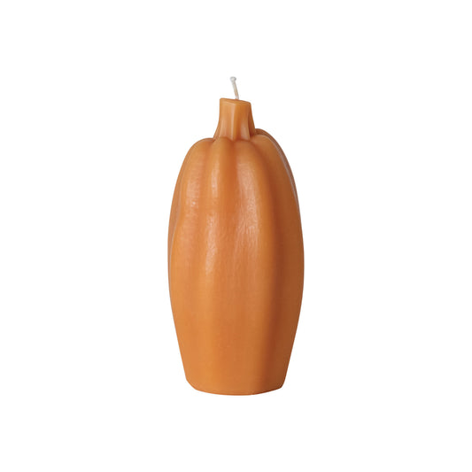 Unscented Pumpkin Shaped Candle