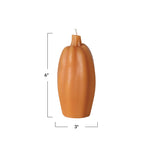 Unscented Pumpkin Shaped Candle