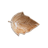 Enameled Autumn Leaf Shape Dish