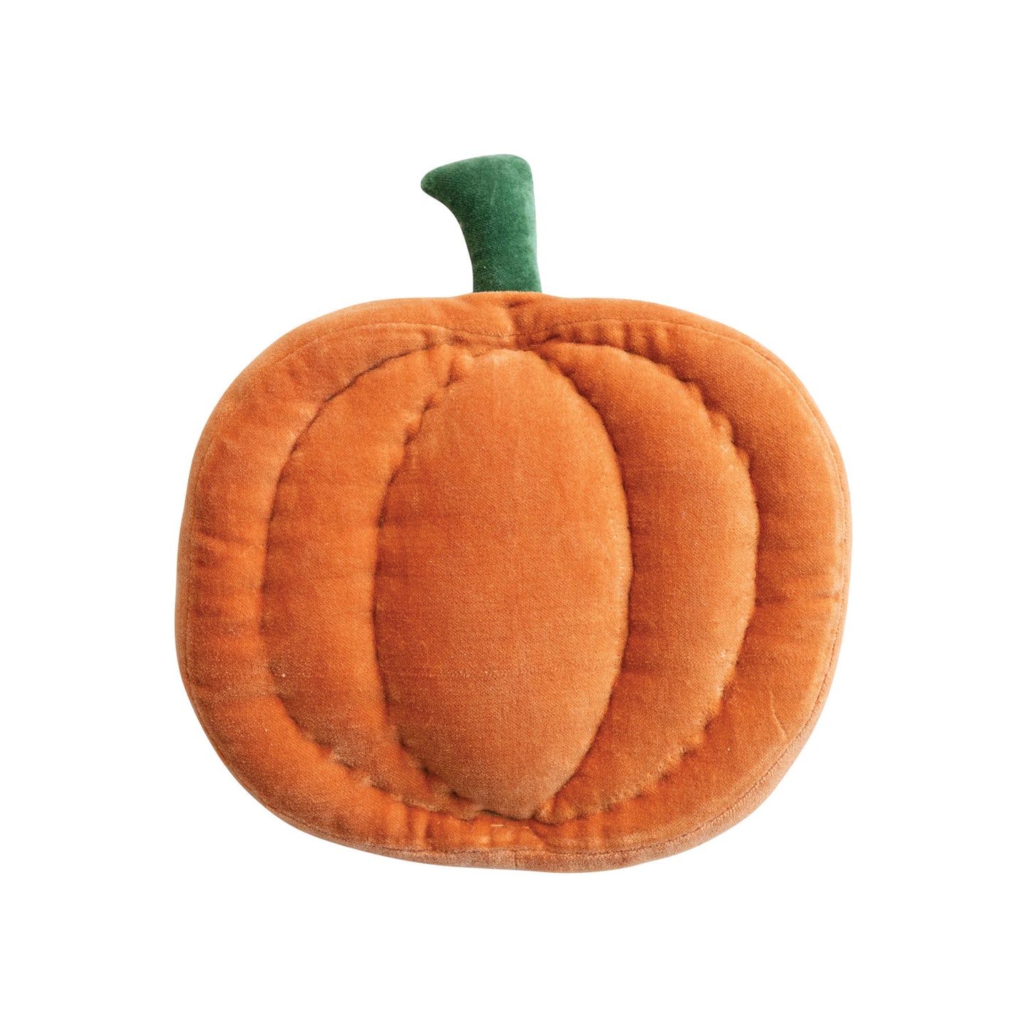 Woven Cotton Velvet Pumpkin Shaped Pillow