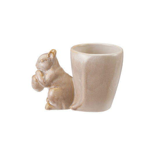 Stoneware Mug/Vase with Squirrel