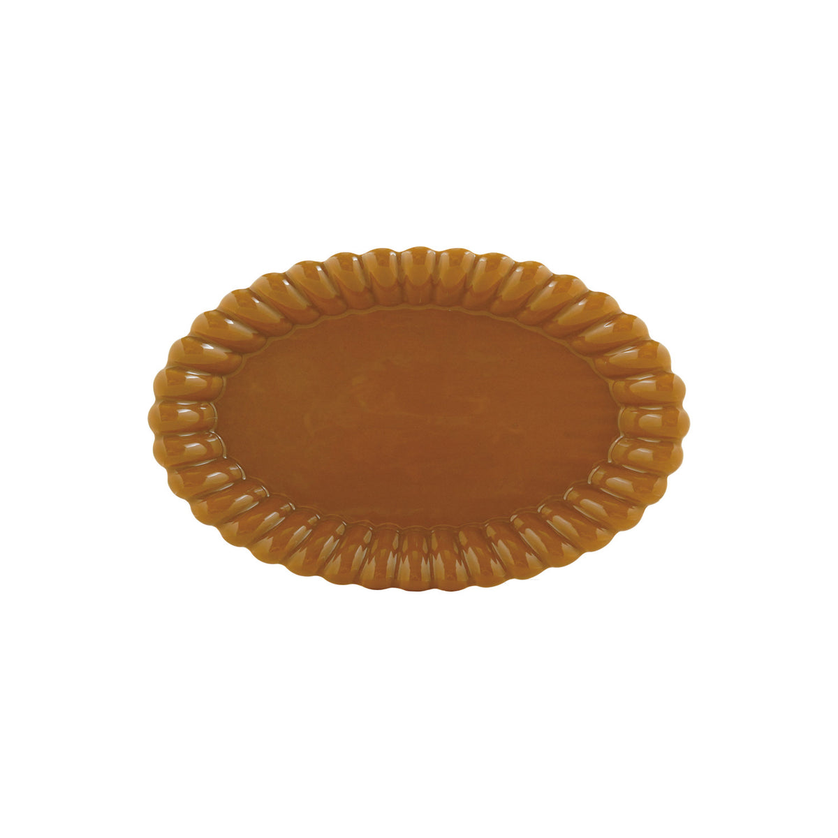 Stoneware Scalloped Platter