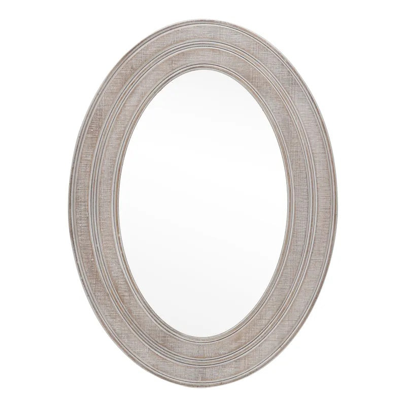 Owen Whitewashed Wooden Wall Mirror