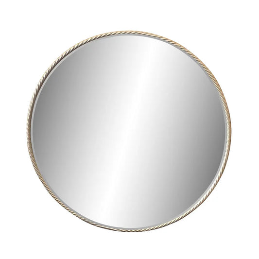 Hughes II Round Gold Mirror