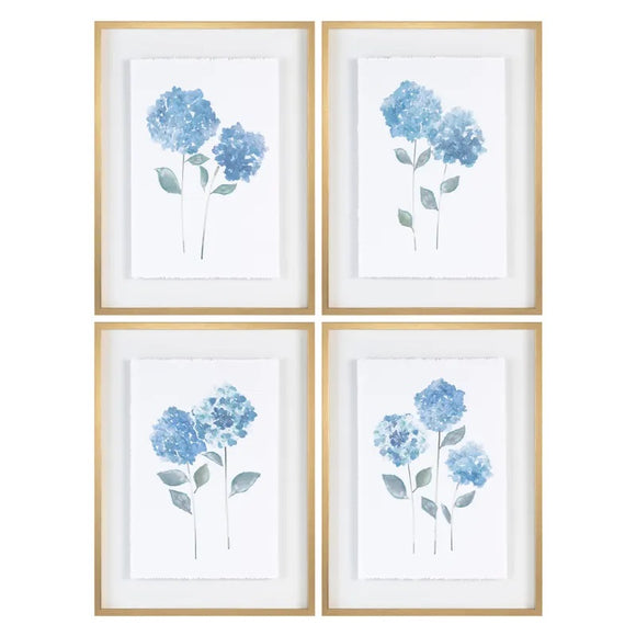 Lynnswood Frame Blue Flower Art