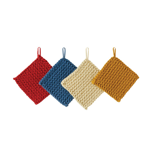 Square Crocheted Pot Holder,