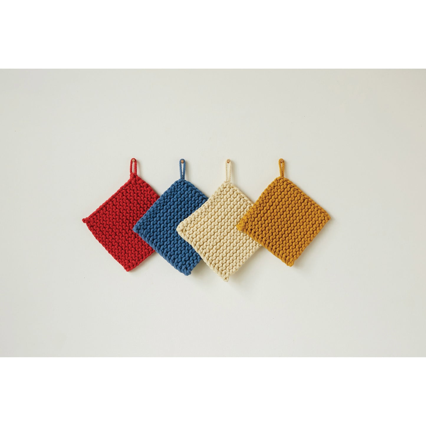 Square Crocheted Pot Holder,