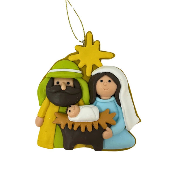 Clay Dough Nativity Ornament