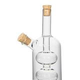 Glass Oil and Vinegar Cruet with Cork Stoppers