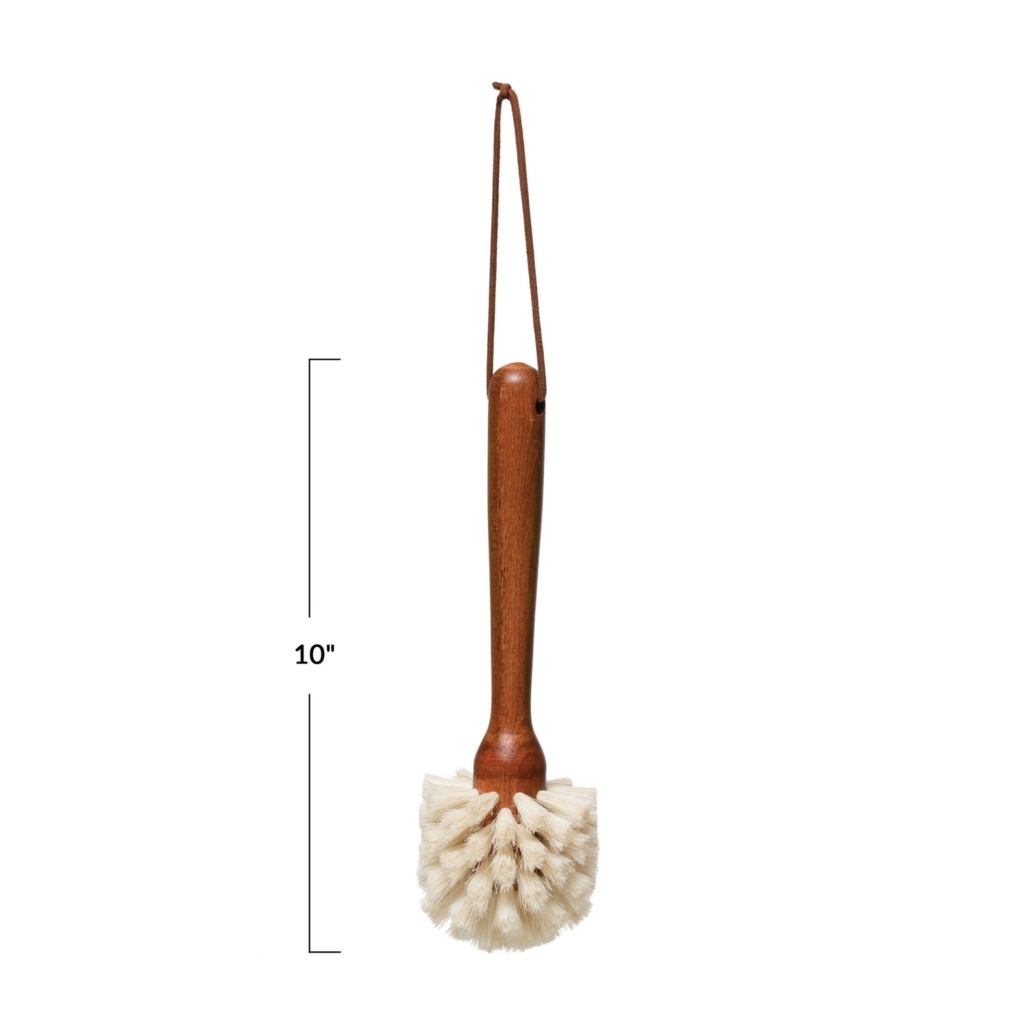 Beech Wood Dish Brush with Leather Tie