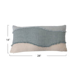 Cotton Applique Lumbar Pillow