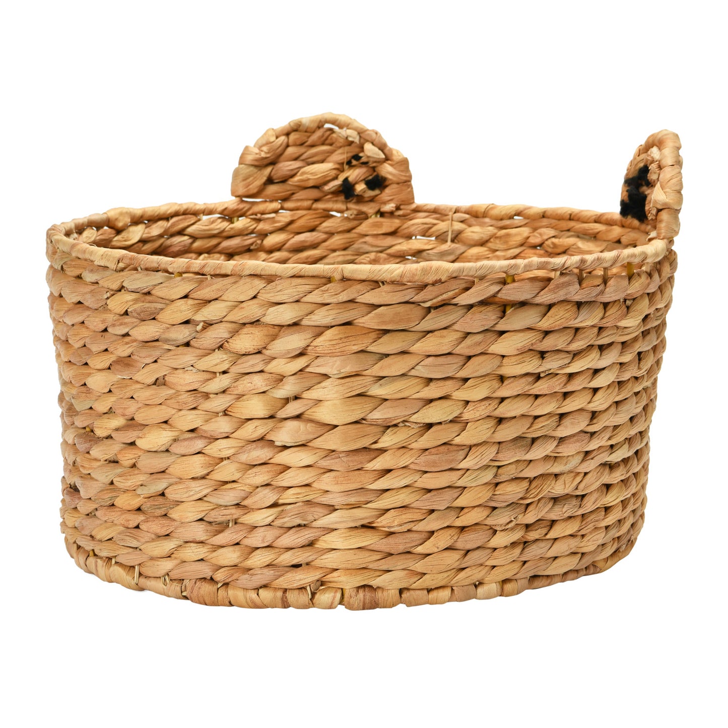 Hand-Woven Water Hyacinth Frog Basket