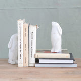 Marble Rabbit Bookends - Set of Two