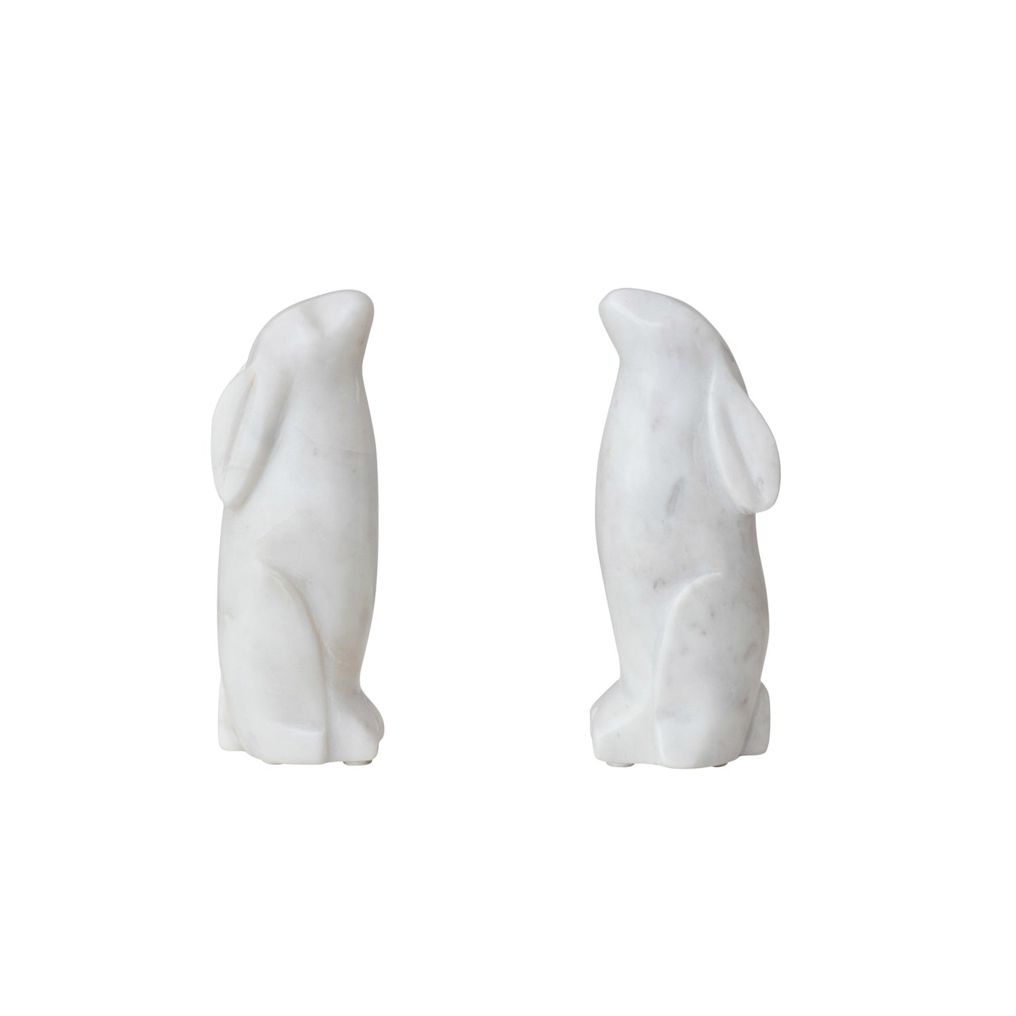 Marble Rabbit Bookends - Set of Two