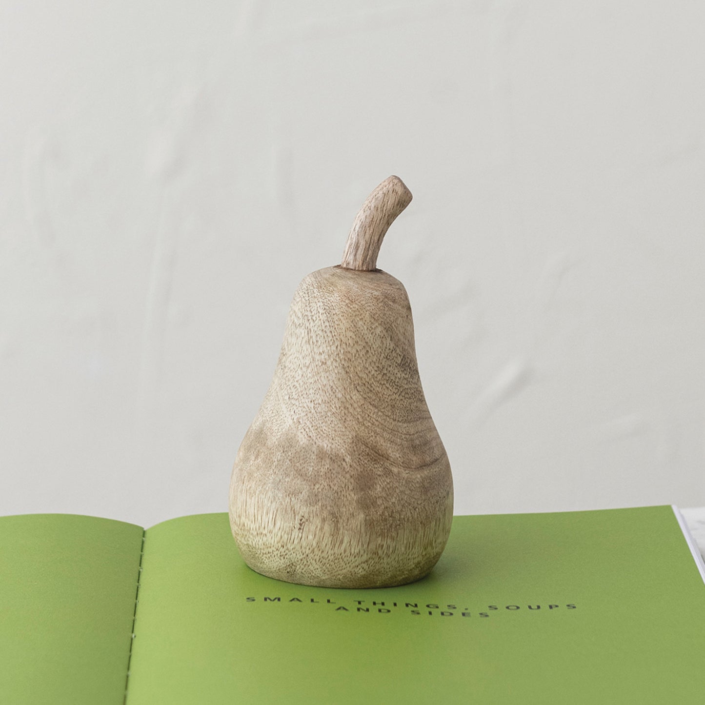 Carved Wood Pear