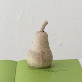 Carved Wood Pear