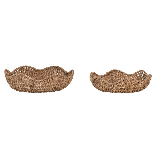 Decorative Braided Bankuan Bowls with Scalloped Edge