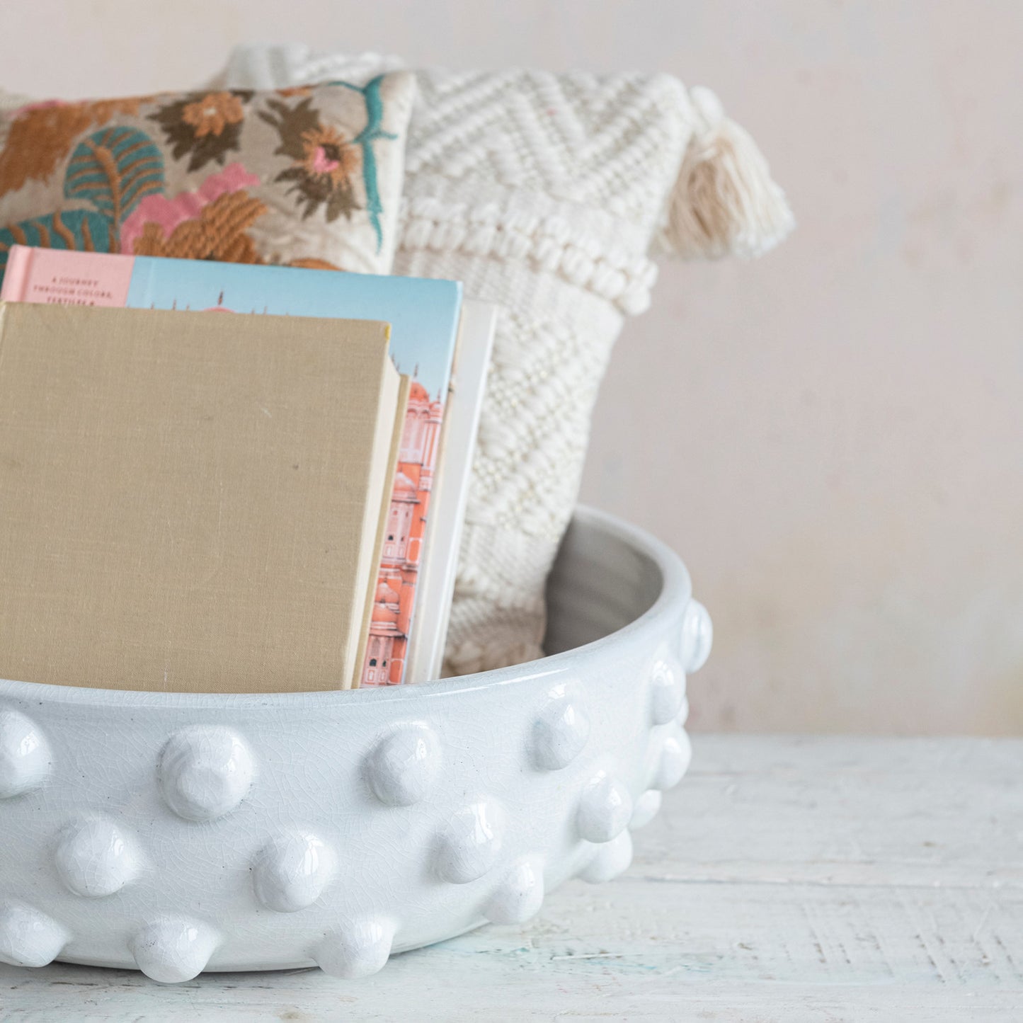 Round Terra Cotta Decorative Bowl