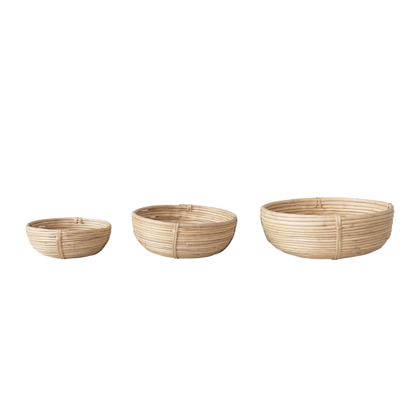 Hand-Woven Rattan Bowls -