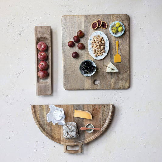 Folding Cheese or Serving Board with Handle and Magnetic Closure