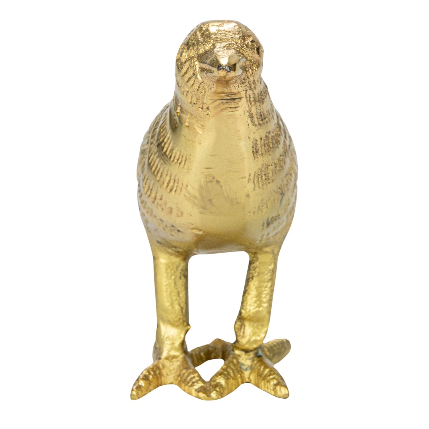 Cast Aluminum Bird, Gold Finish