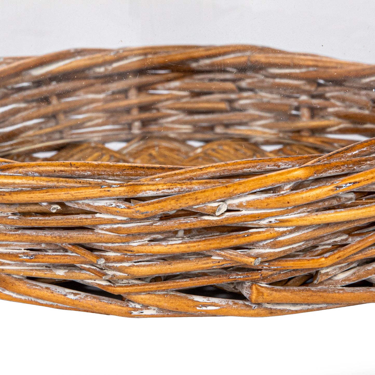 Decorative Glass Cloche w/ Woven Willow Base