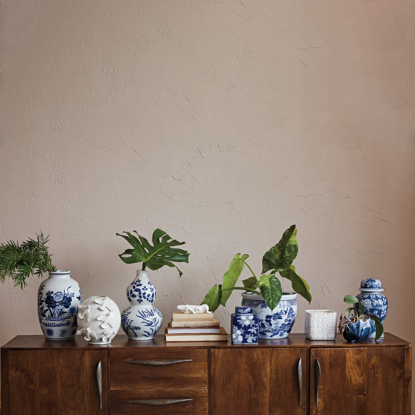 Handmade Stoneware Vase with Birds