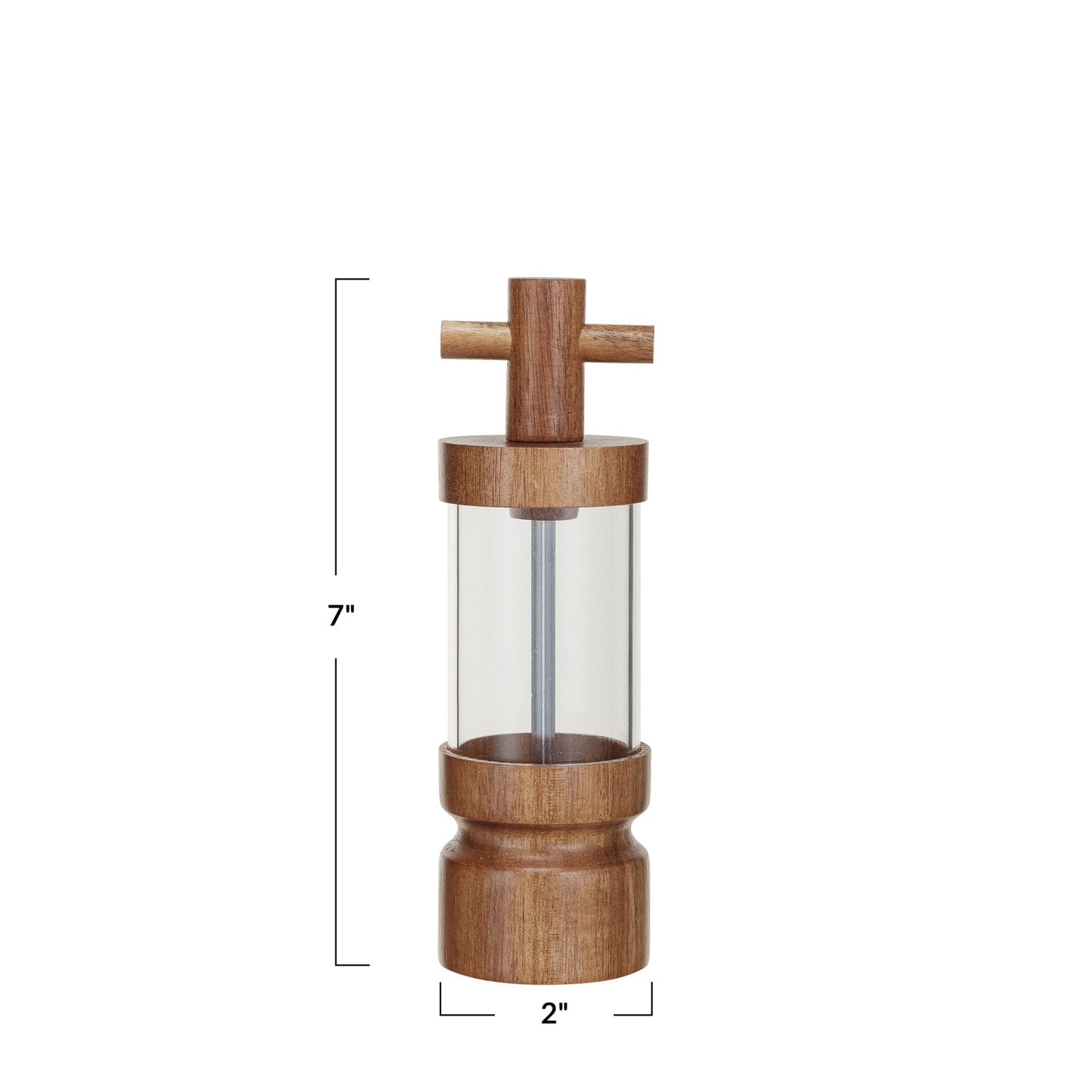 Wood and Acrylic Salt/Pepper Mill