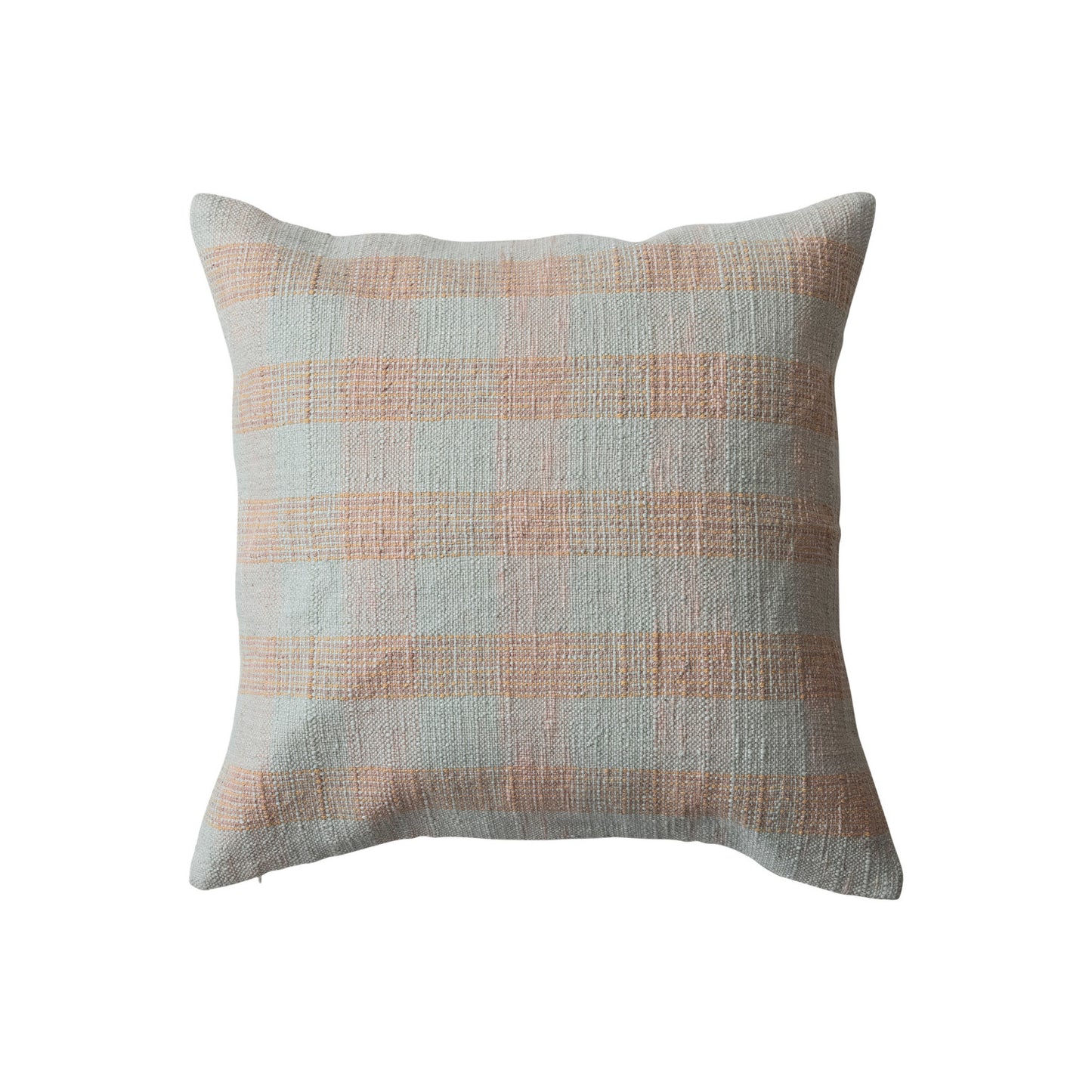 Square Hand-Woven Cotton Pillow