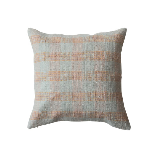 Square Hand-Woven Cotton Pillow