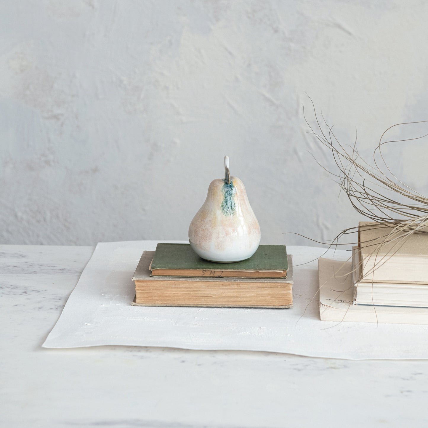 Stoneware Pear, Reactive Glaze (Each One Will Vary)