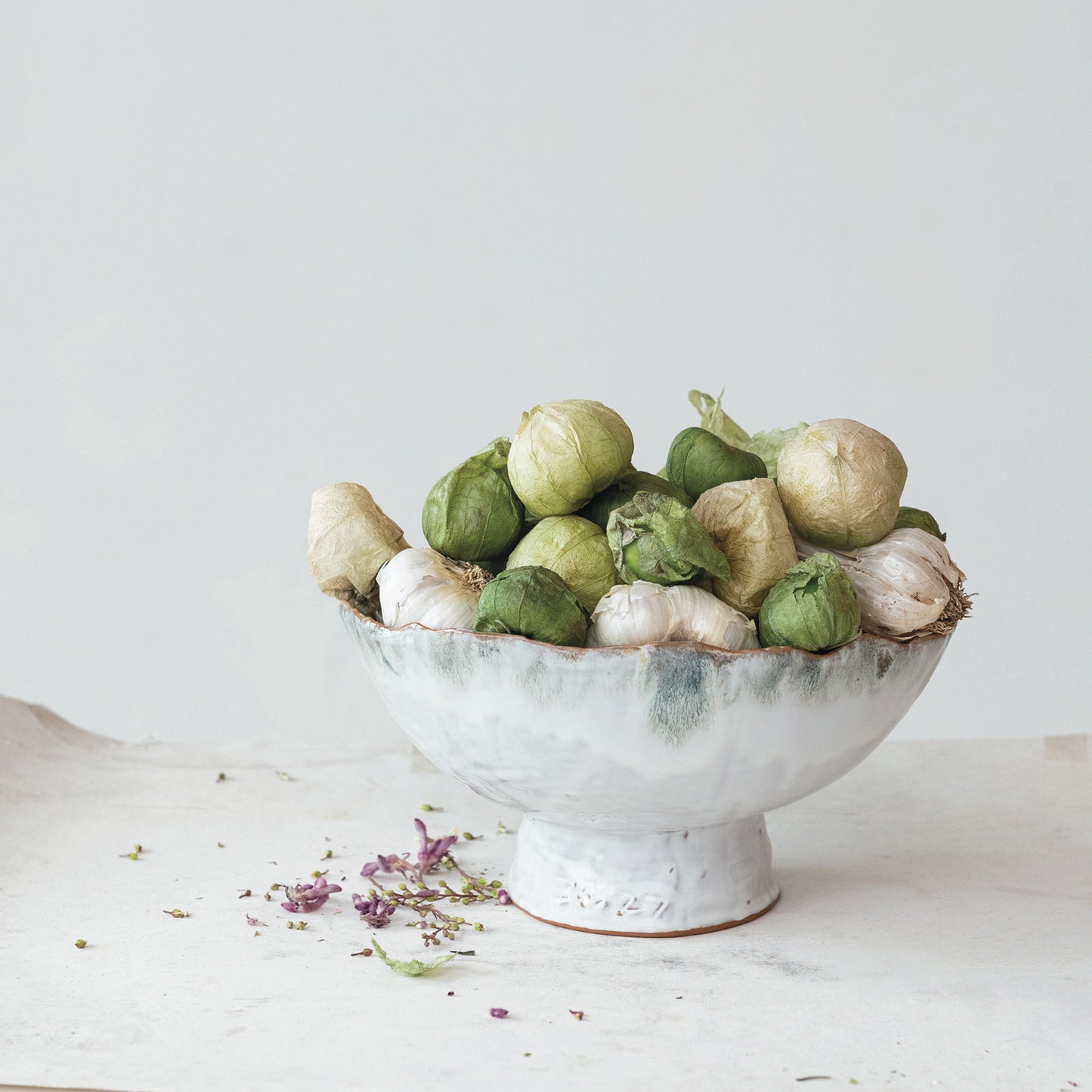 Stoneware Footed Bowl