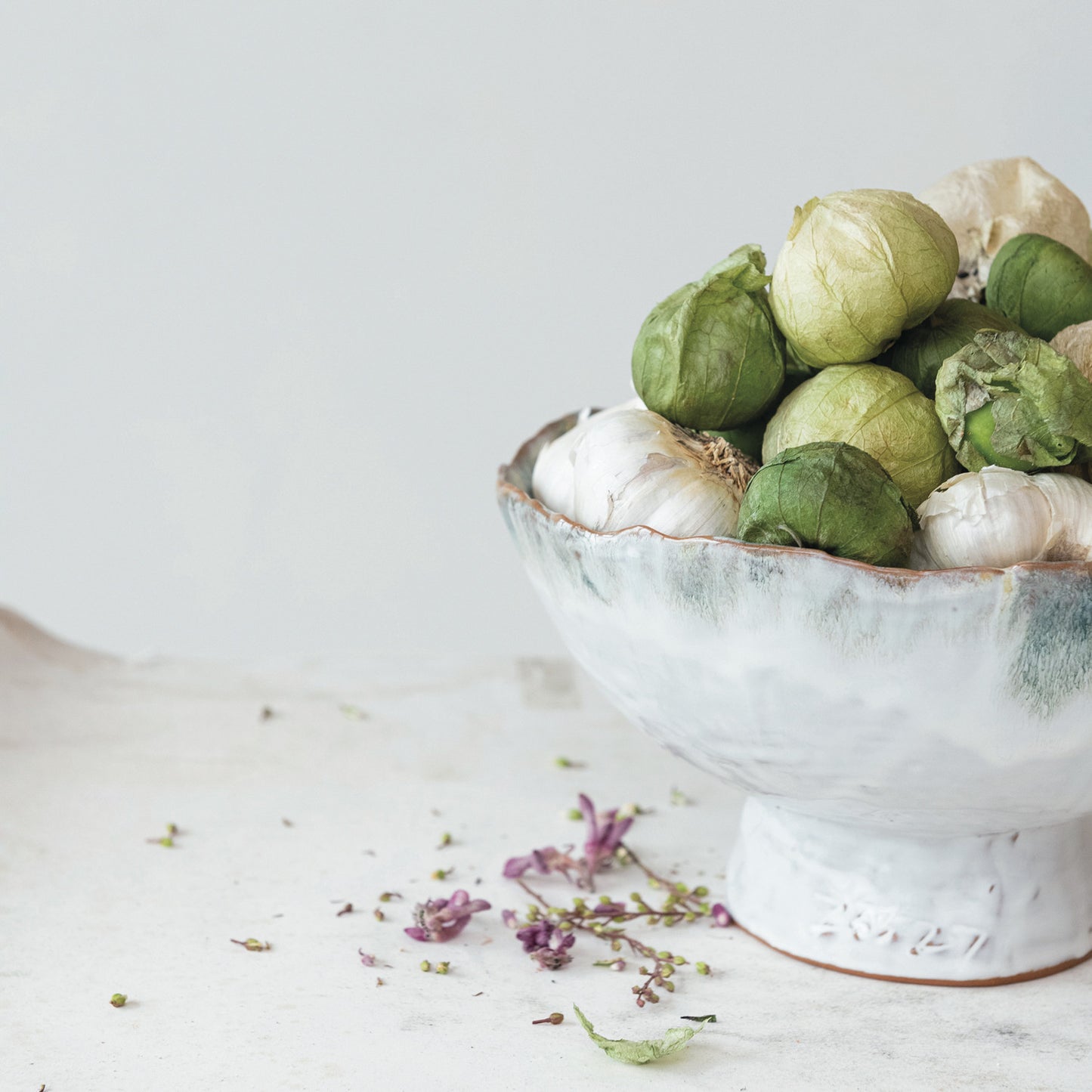 Stoneware Footed Bowl
