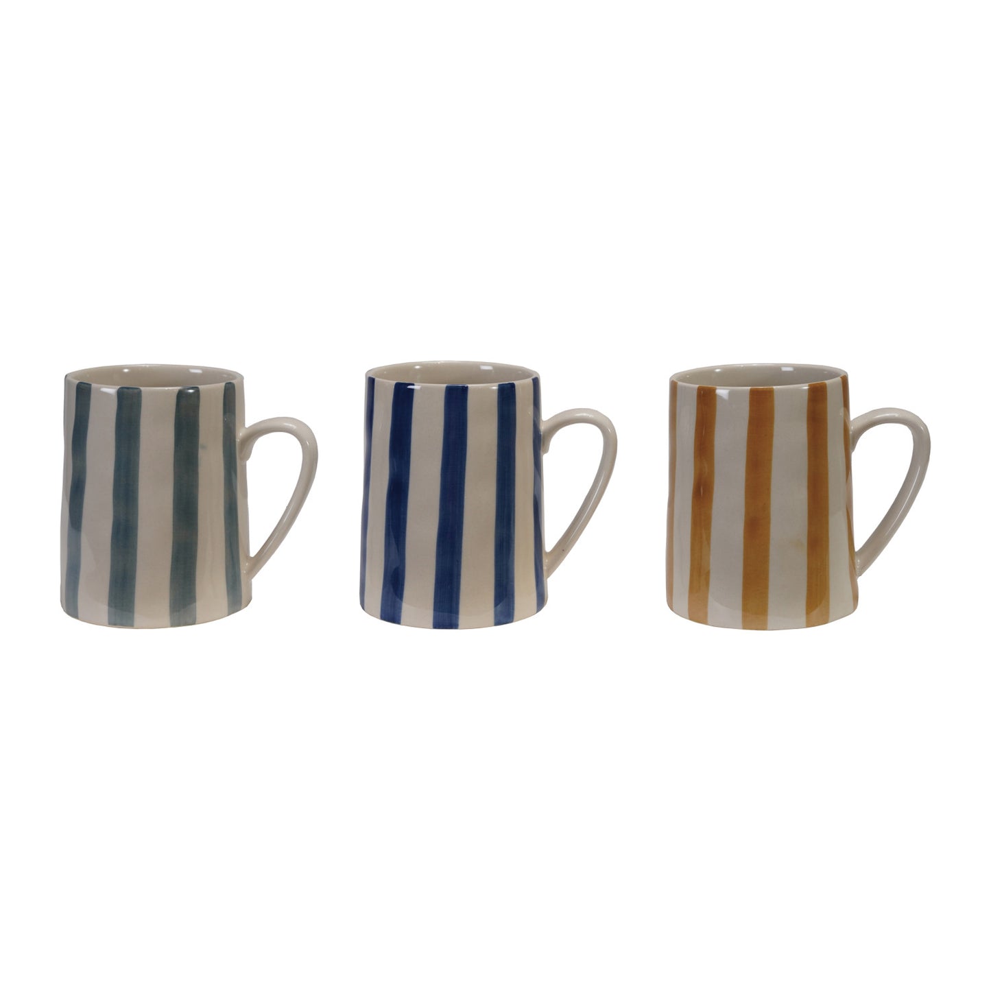 Hand-Painted Stoneware Mug