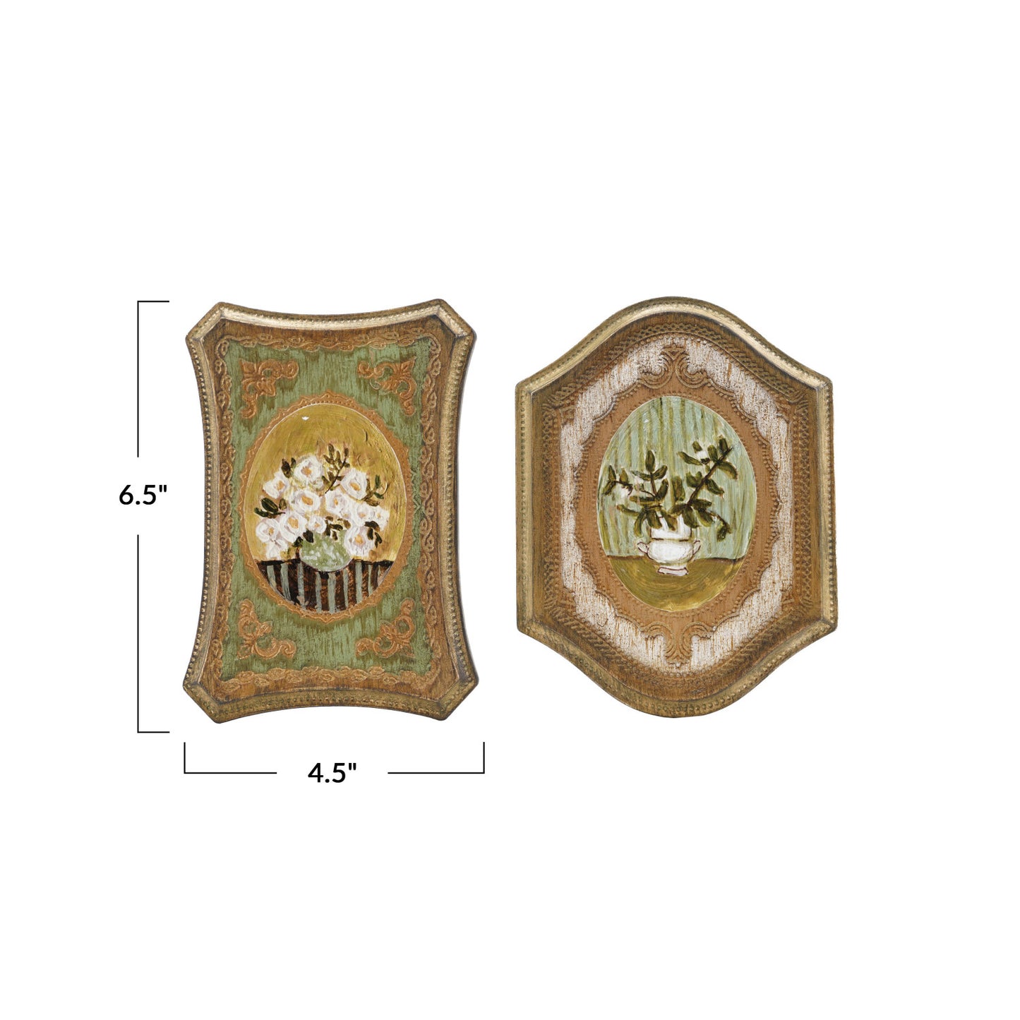 Wall Décor w/ Flowers in Vase