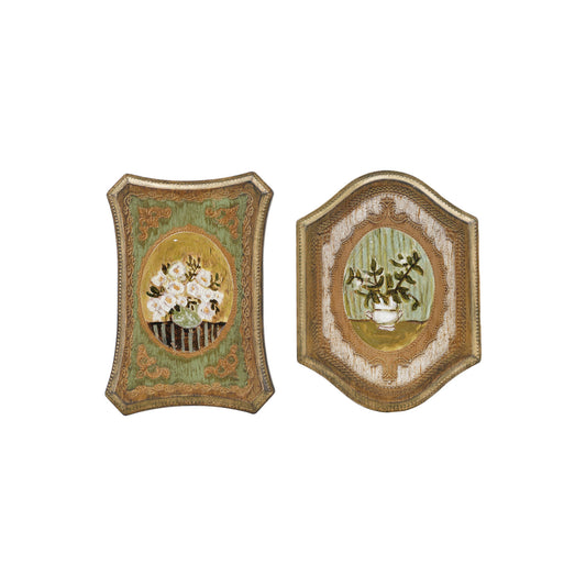 Wall Décor w/ Flowers in Vase