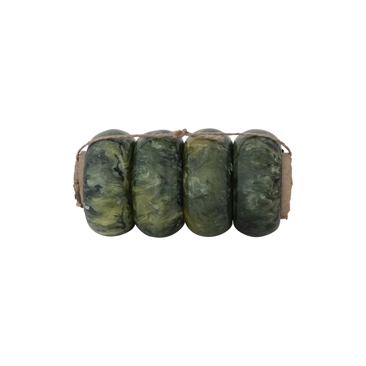 Marbled Resin Napkin Rings