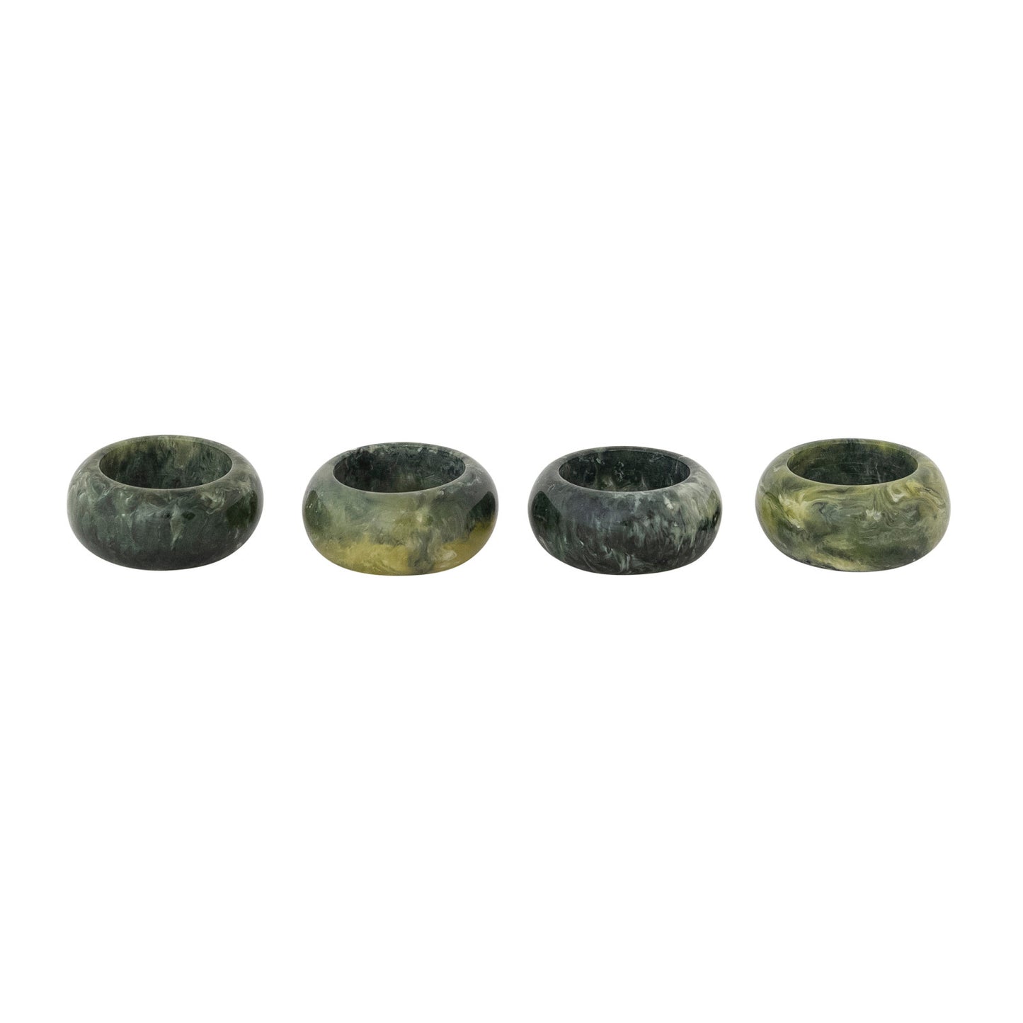 Marbled Resin Napkin Rings
