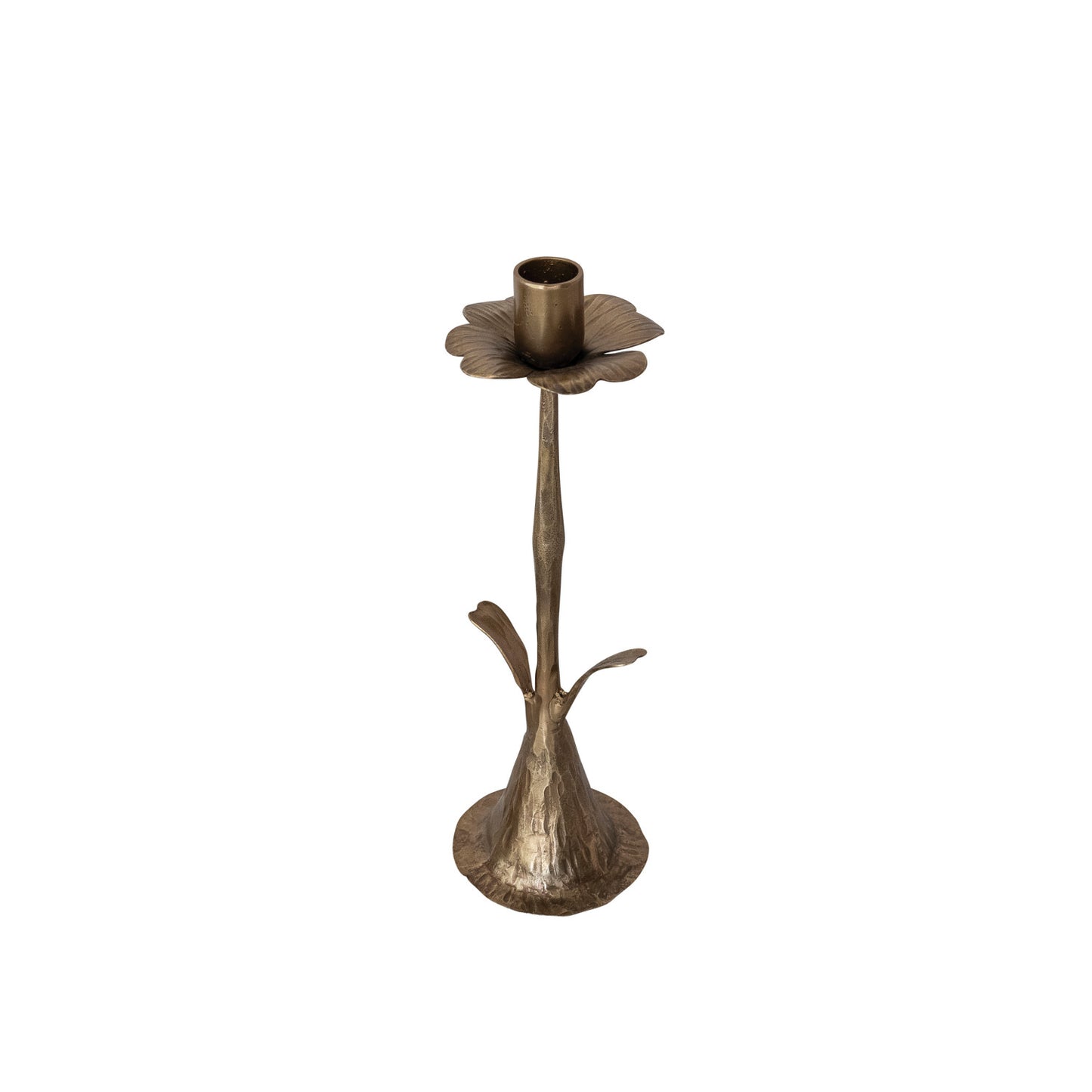 Hand-Forged Metal Stem Shaped Taper Holder