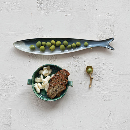 Stoneware Fish Shaped Dish