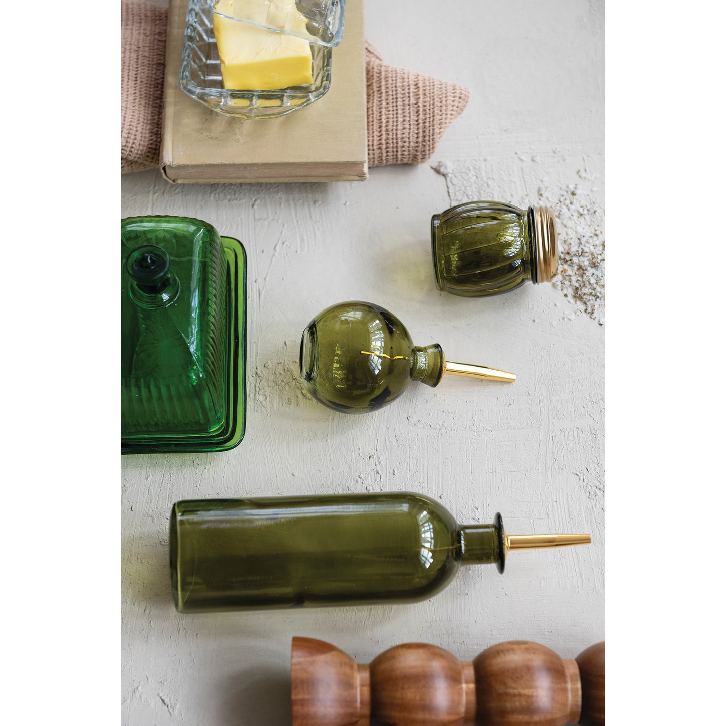 Glass Bitters Bottle with Metal Stopper