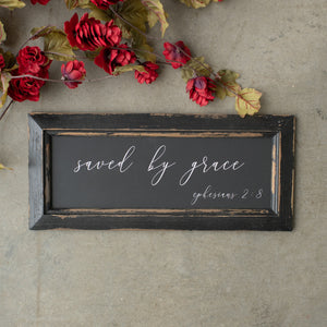 "Saved By Grace" Tabletop Sign